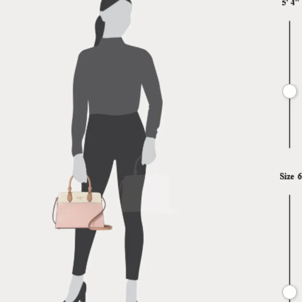 Kate Spade New York Madison Small Satchel Top Handle Crossbody - Rose Smoke - Picture 6 of 6